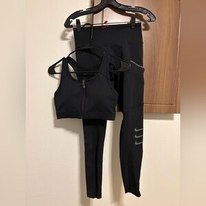 Nike- Athletic Leggings and Sports Bra Set
